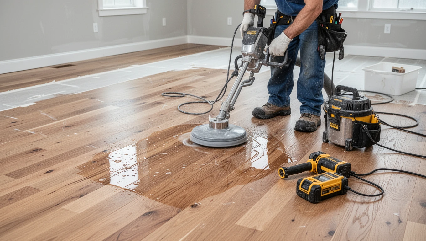 Hardwood Floor Drying