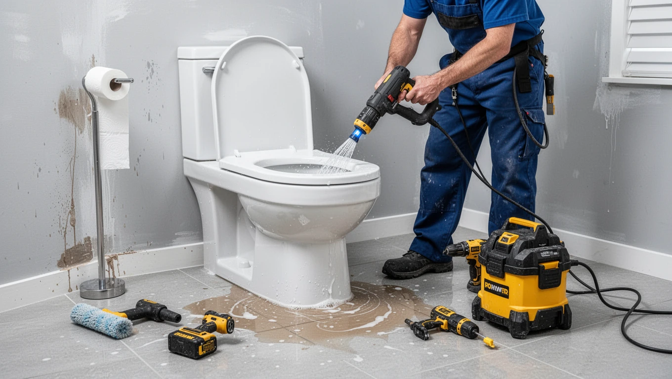 Toilet Overflow Cleanup
